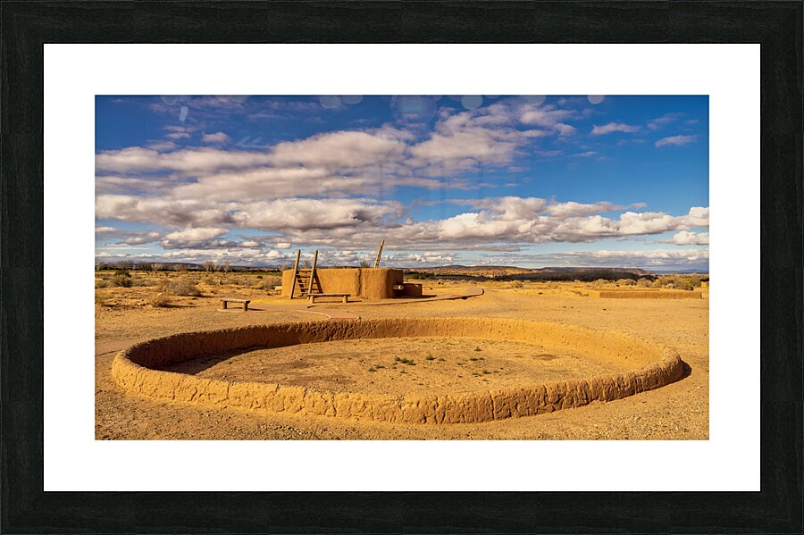 Painted Square Kiva Picture Frame print