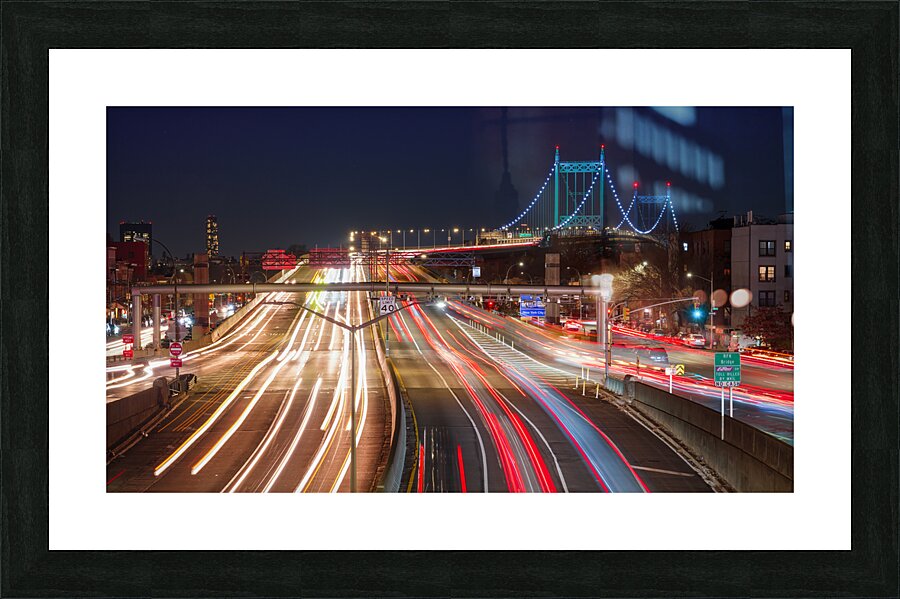 RFK Bridge Traffic Picture Frame print
