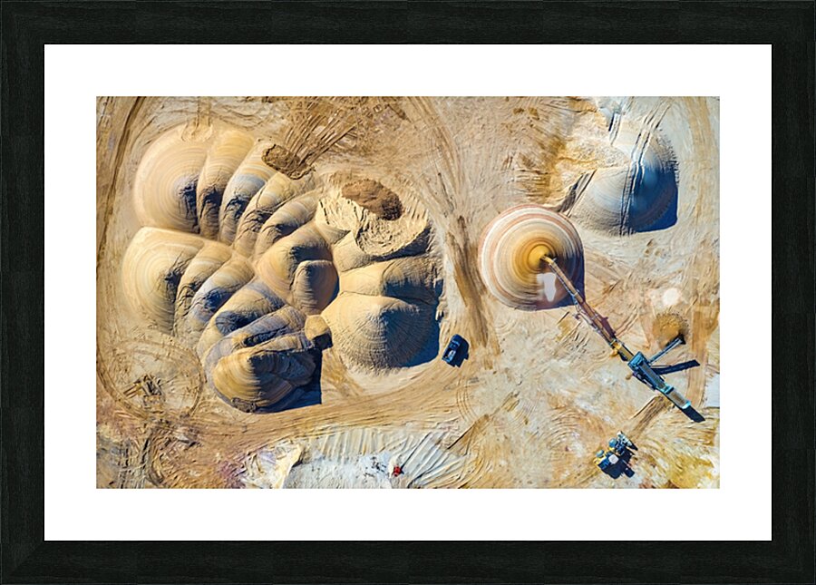 Sand Pit Picture Frame print