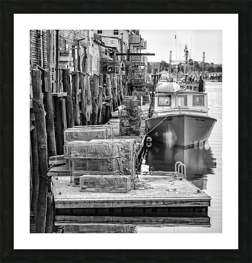 Portland Dock Picture Frame print