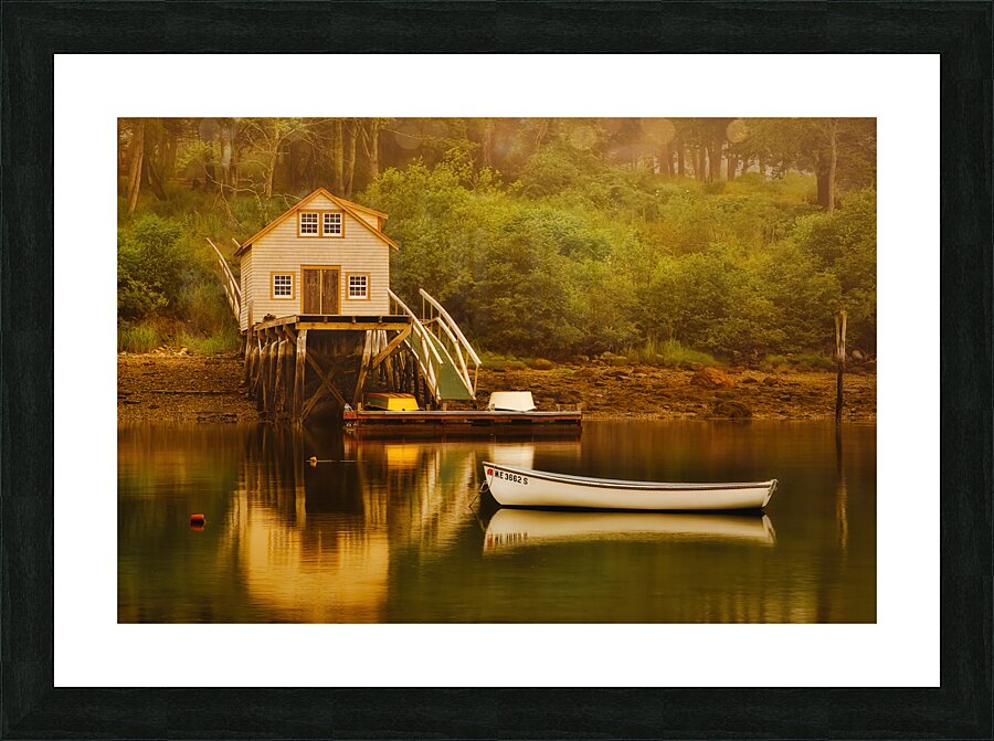 New Harbor Picture Frame print