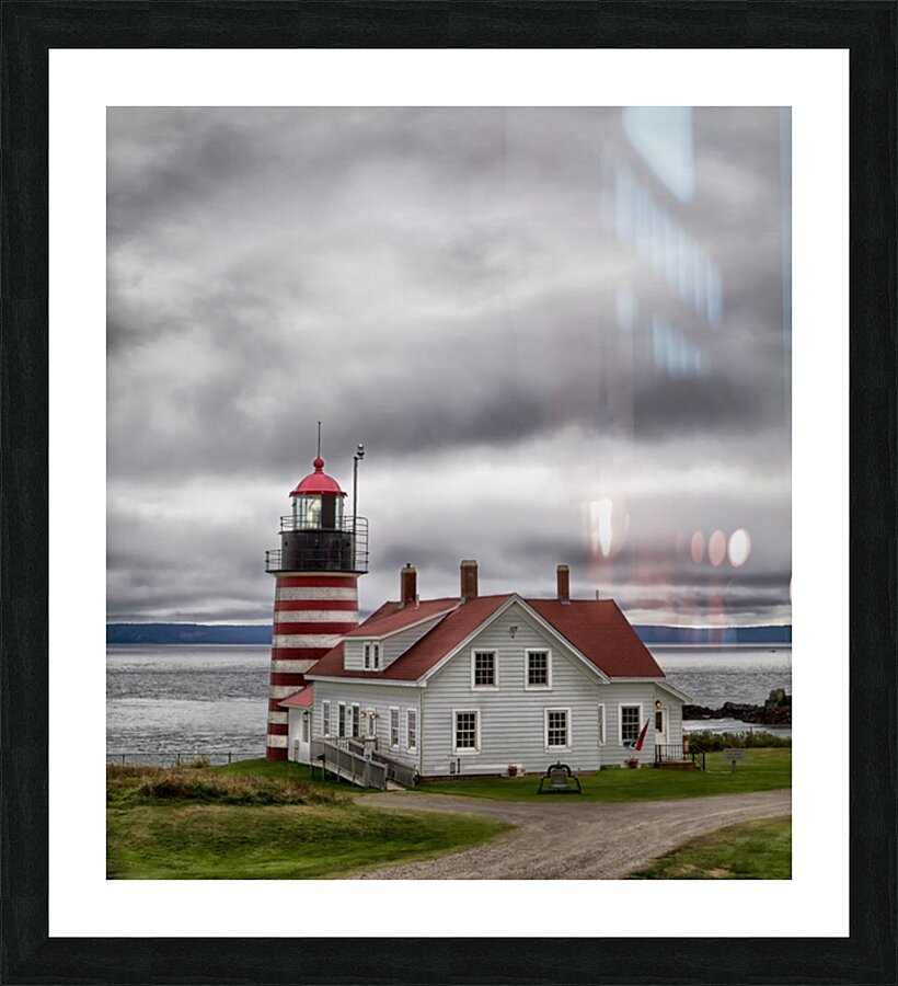 West Quoddy Lighthouse Picture Frame print