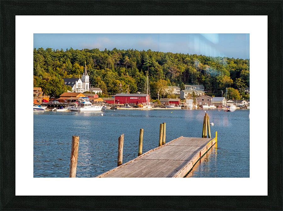 Boothbay Harbor View Picture Frame print