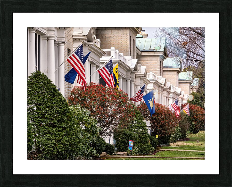 Officers Row Picture Frame print