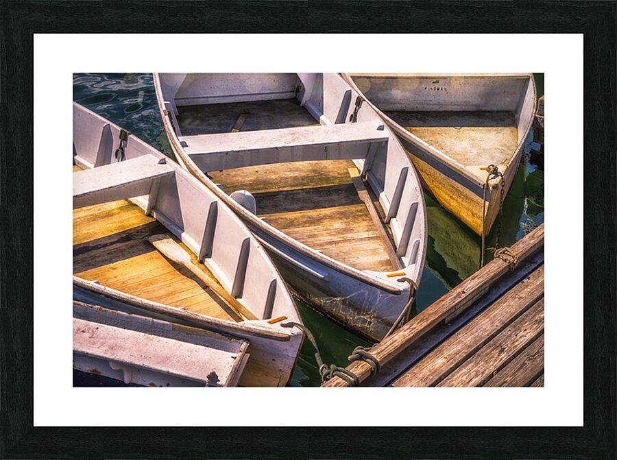 Dinghies Dockside Picture Frame print