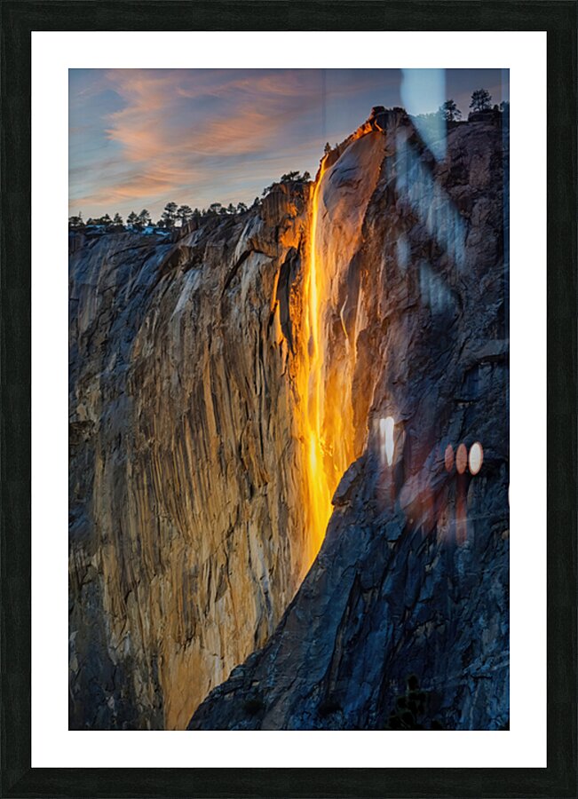 Firefalls Picture Frame print