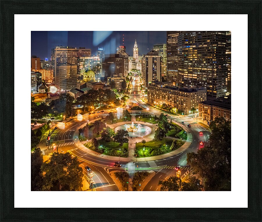 Philadelphias Logan Square Picture Frame print