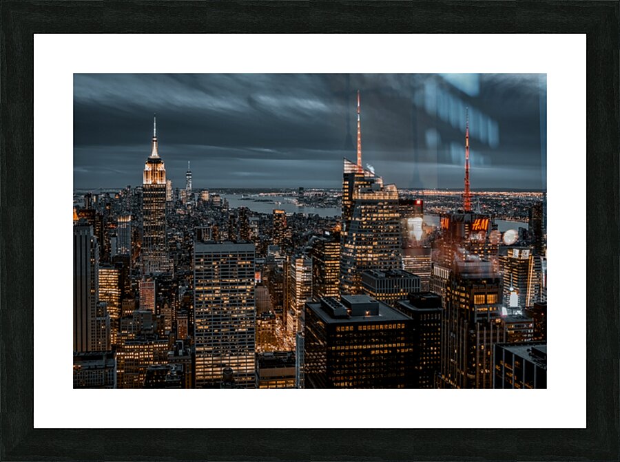 Looking Downtown Picture Frame print