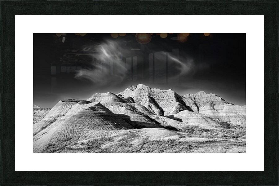 Dramatic Badlands Landscape Picture Frame print