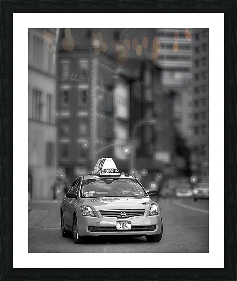 Taxi Picture Frame print