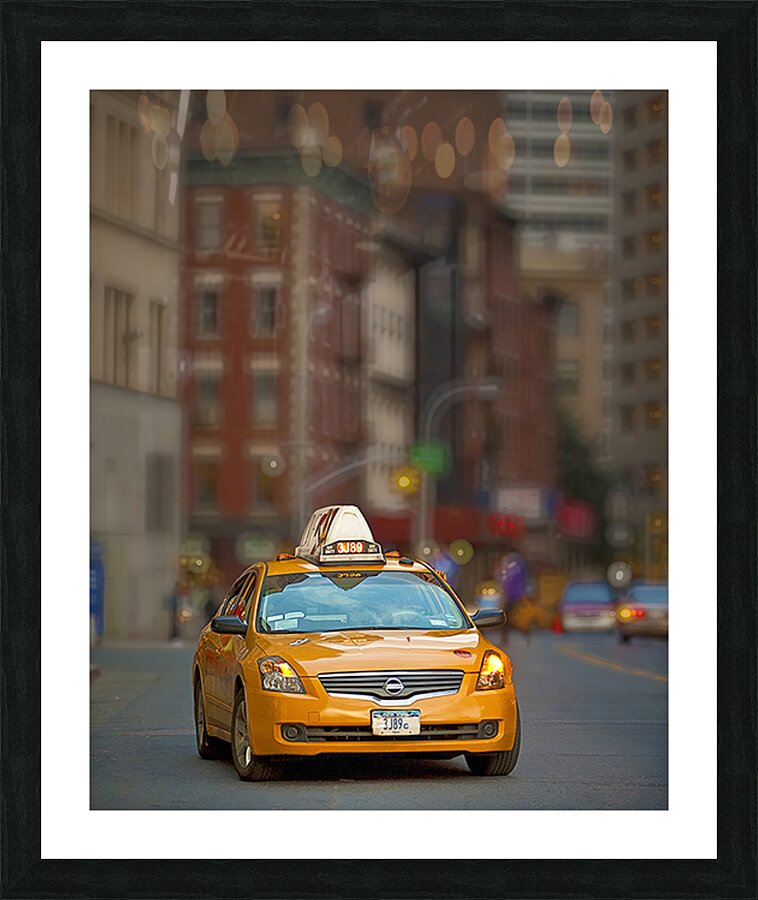 Taxi Picture Frame print