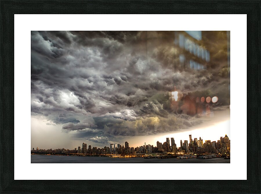 Storm Clouds over NYC Picture Frame print