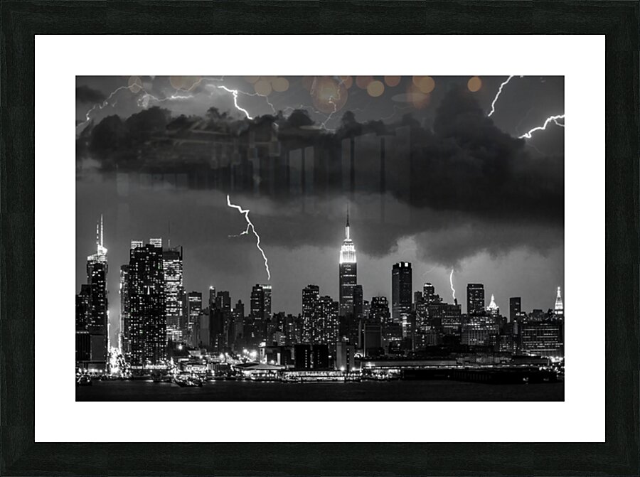 Storm over NYC Picture Frame print