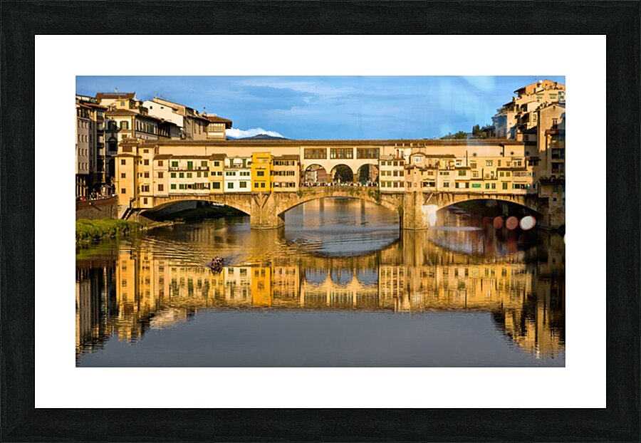 Sunset Over Ponte Vecchio Picture Frame print
