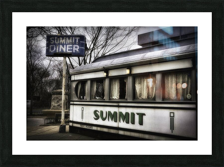 Summit Diner 0891b Picture Frame print