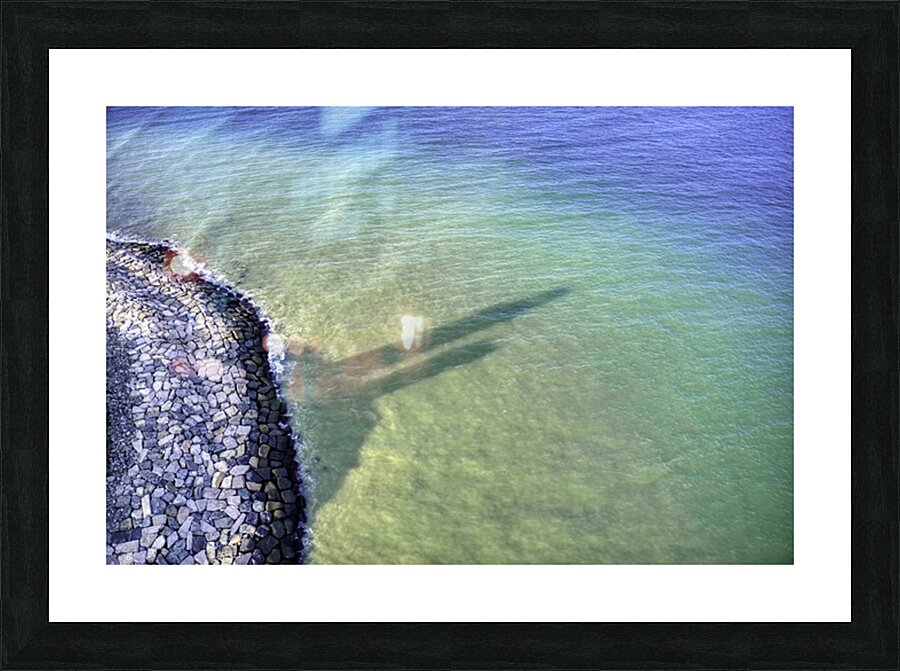 Montauk Lighthouse Casting a Shadow Picture Frame print