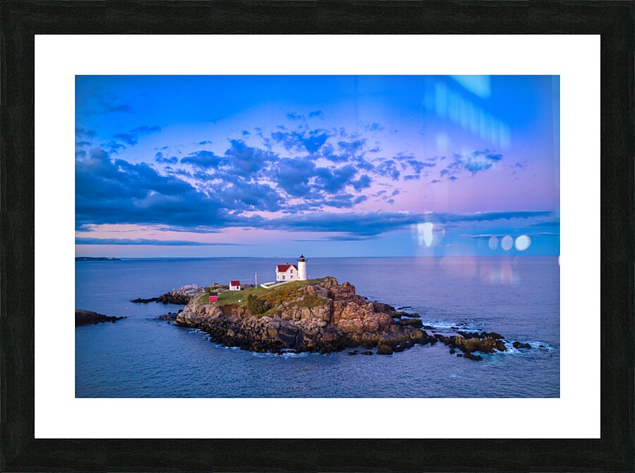Sunset Sky over Nubble Lighthouse Picture Frame print