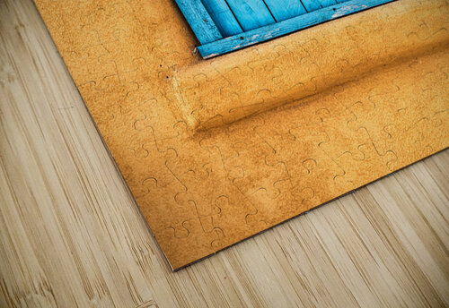 Turquoise Window Shutter Jerry Fornarotto puzzle