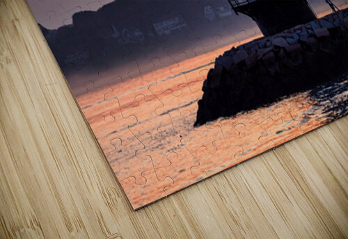 Spring Point Ledge Lighthouse at Sunset Jerry Fornarotto puzzle