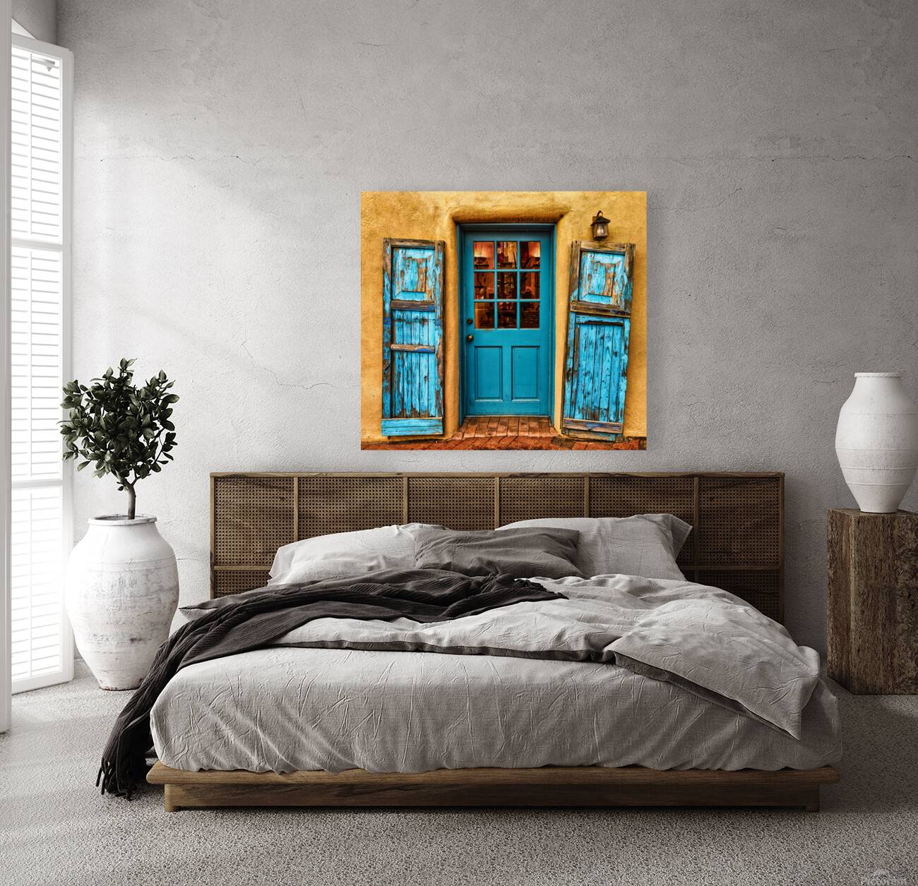 Santa Fe Turquois Door Reproduction