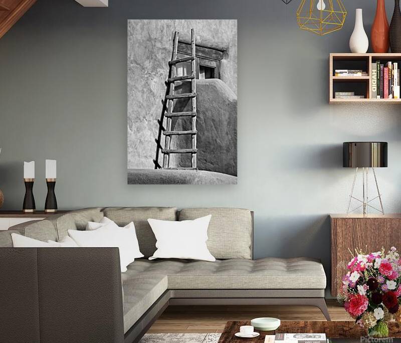 Adobe Ladder B W Reproduction