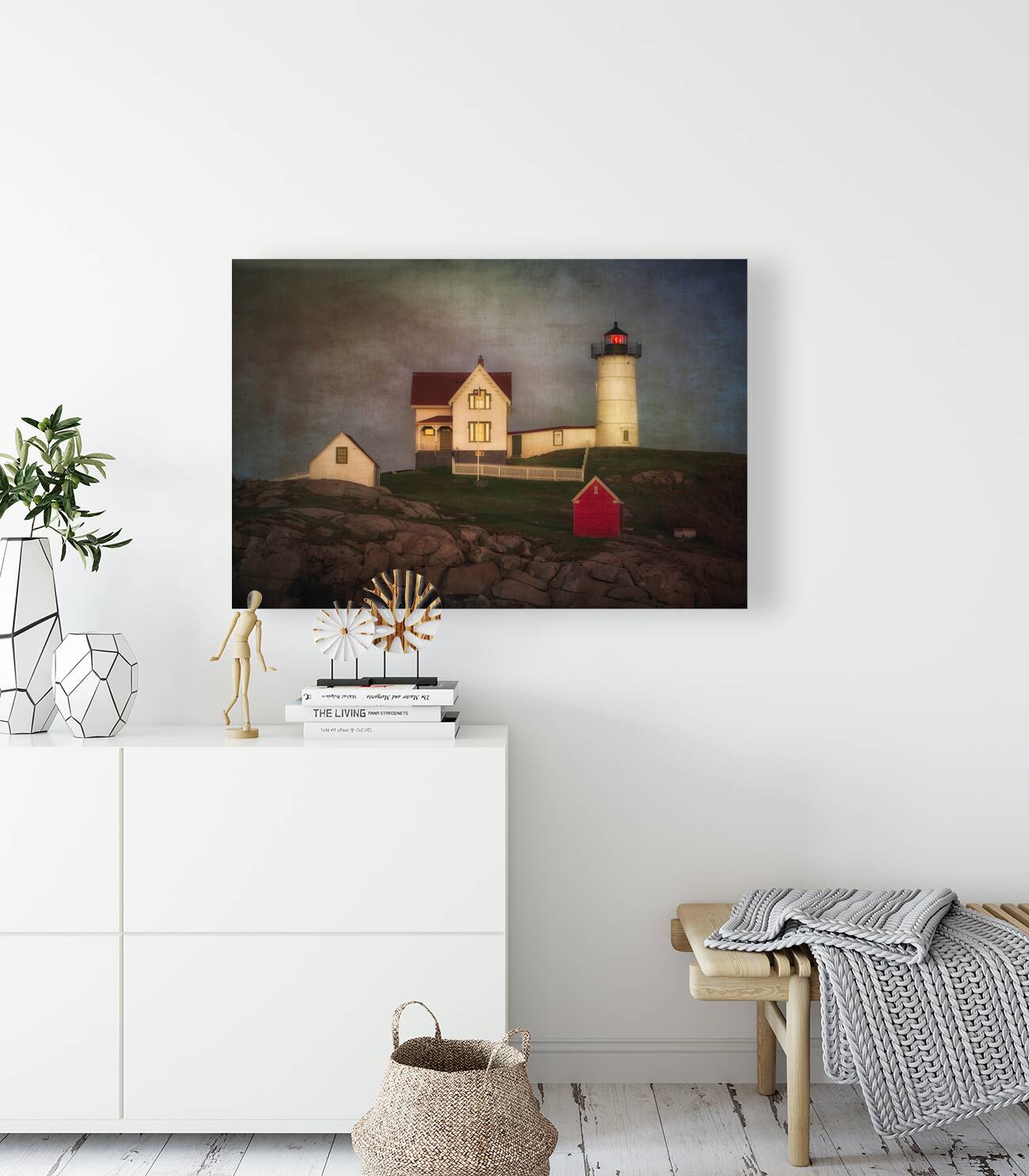Nubble Lighthouse Texture Reproduction