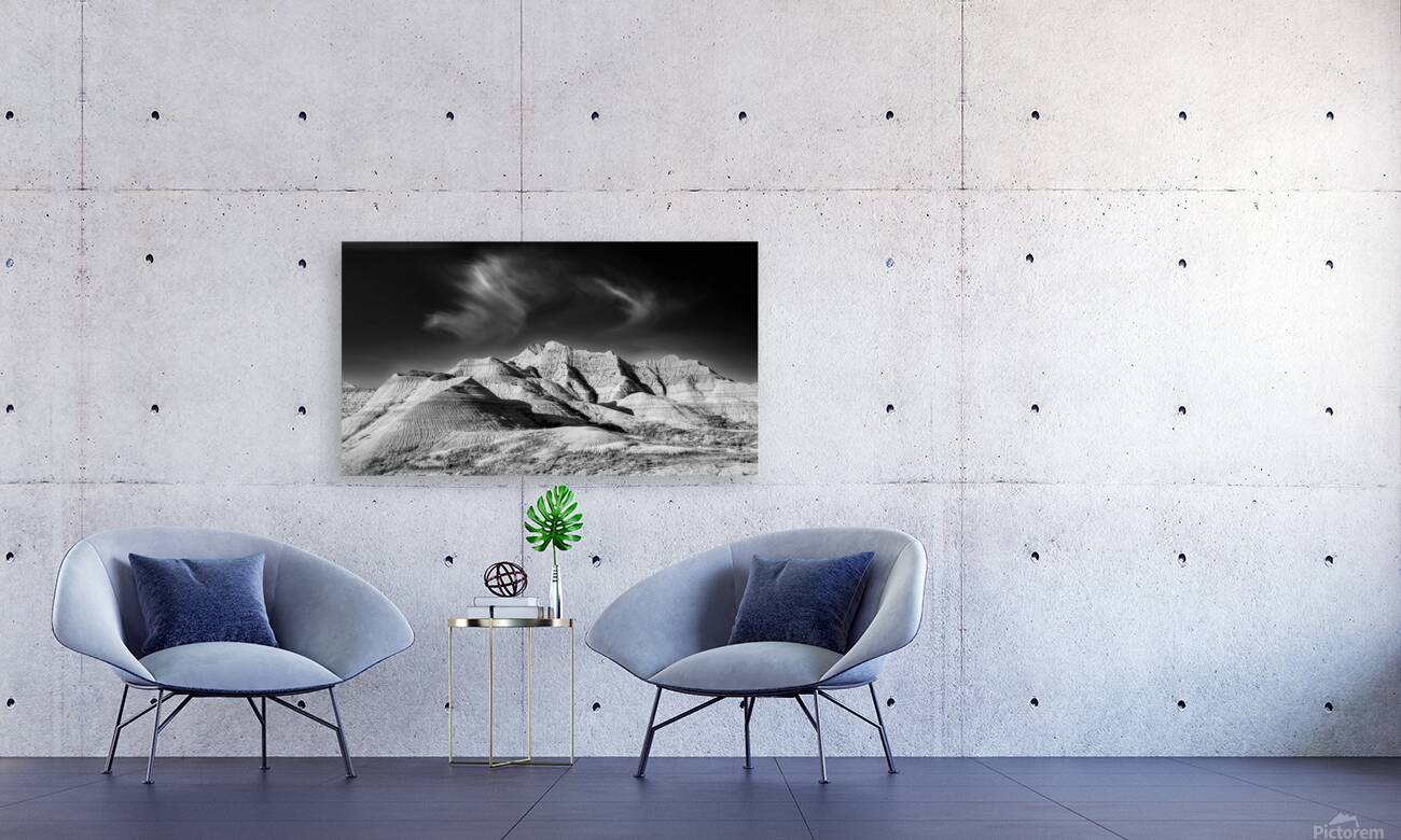 Dramatic Badlands Landscape Reproduction
