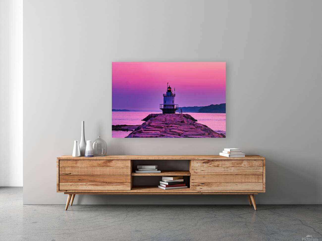 Lighthouse at Twilight Reproduction
