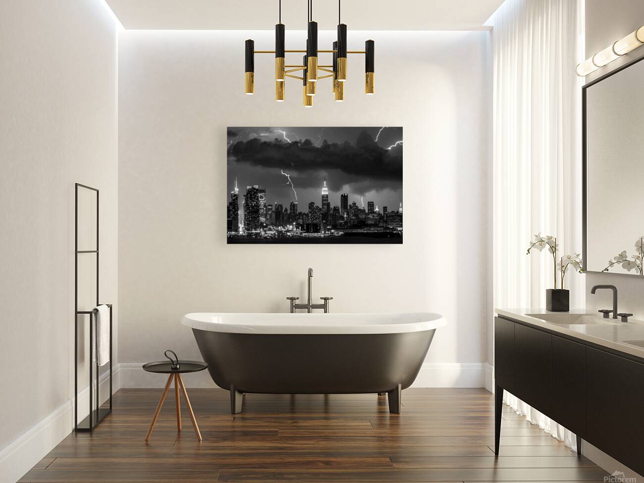 Storm over NYC Reproduction