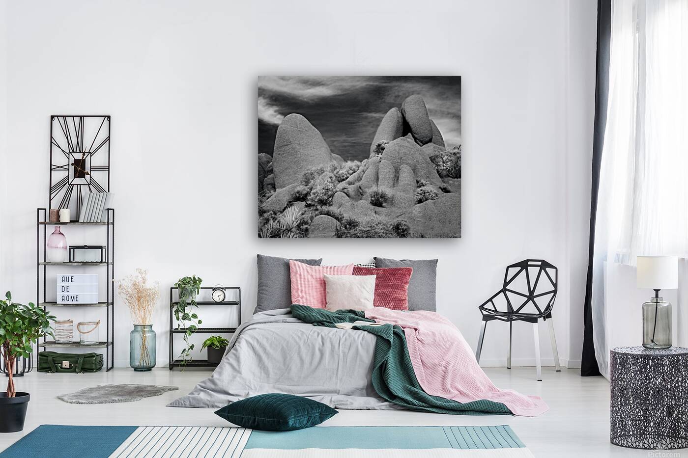 Joshua Tree Desert Rocks Infrared Reproduction