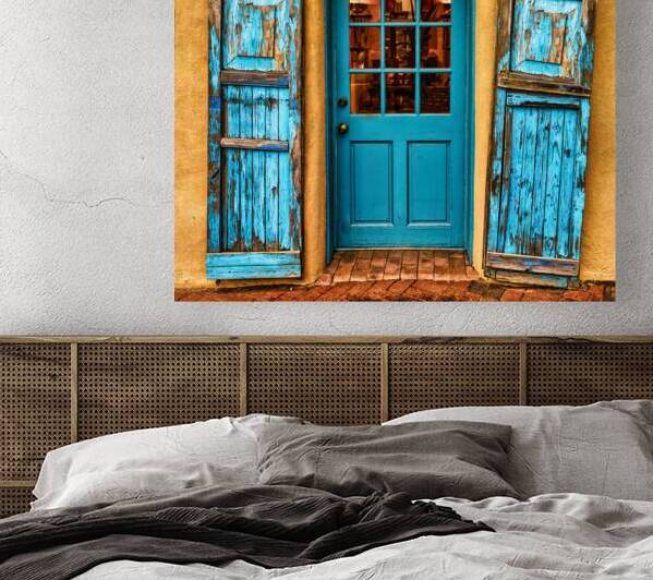 Santa Fe Turquois Door by Jerry Fornarotto