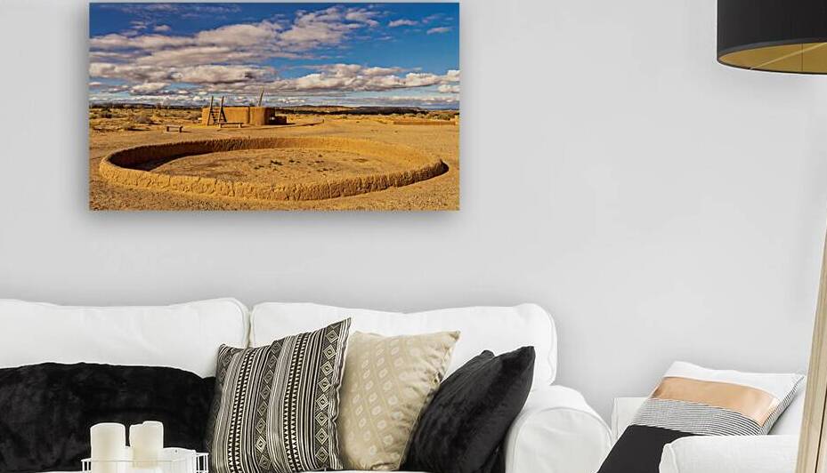 Painted Square Kiva by Jerry Fornarotto