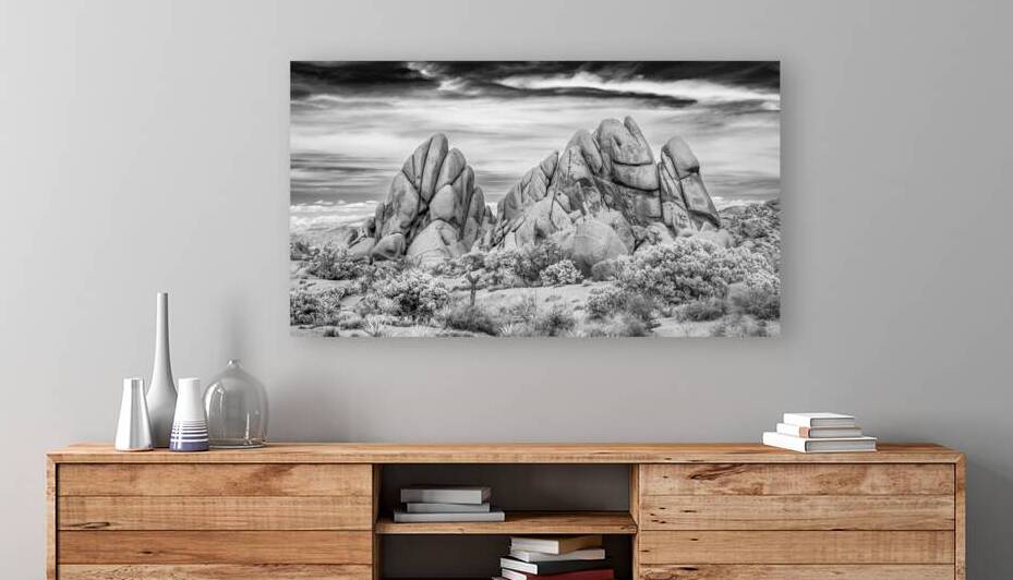 Joshua Tree NP Jumbo Rock Infrared by Jerry Fornarotto