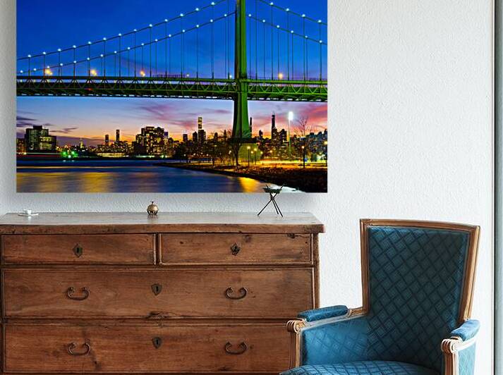 RFK Bridge and NYC Skyline by Jerry Fornarotto