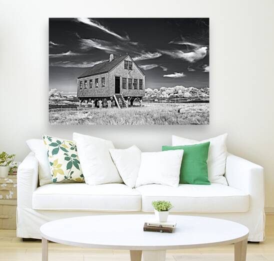 Cape Porpoise Shack Infrared by Jerry Fornarotto
