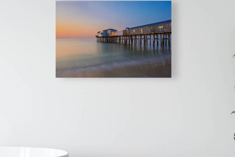 Dawn at Old Orchard Beach Pier by Jerry Fornarotto