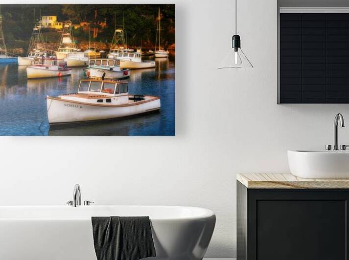 Perkins Cove Lobster Boats by Jerry Fornarotto