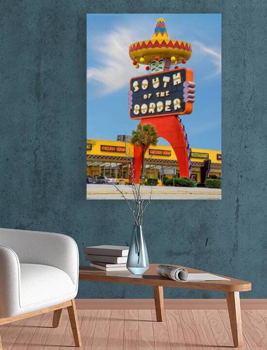 South of the Border Sign by Jerry Fornarotto