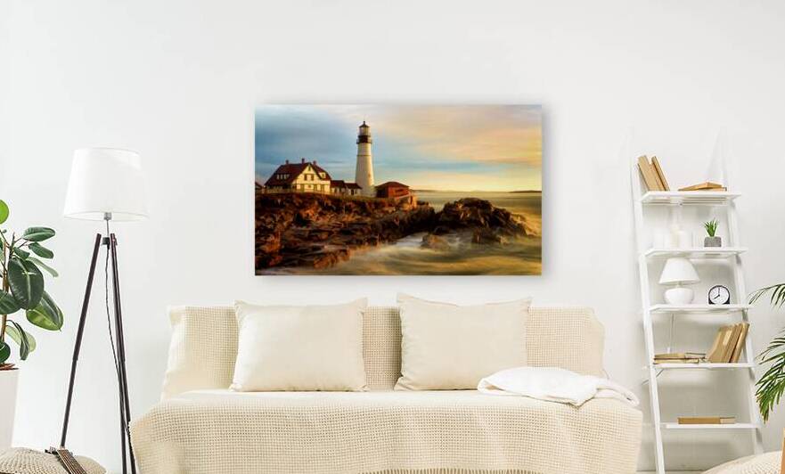 Portland Head Lighthouse At Dawn by Jerry Fornarotto