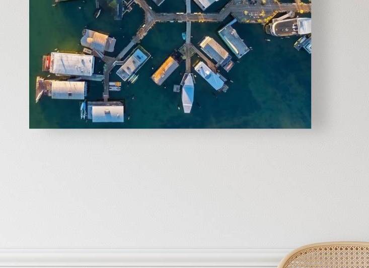 Sausalito Houseboats from Above by Jerry Fornarotto