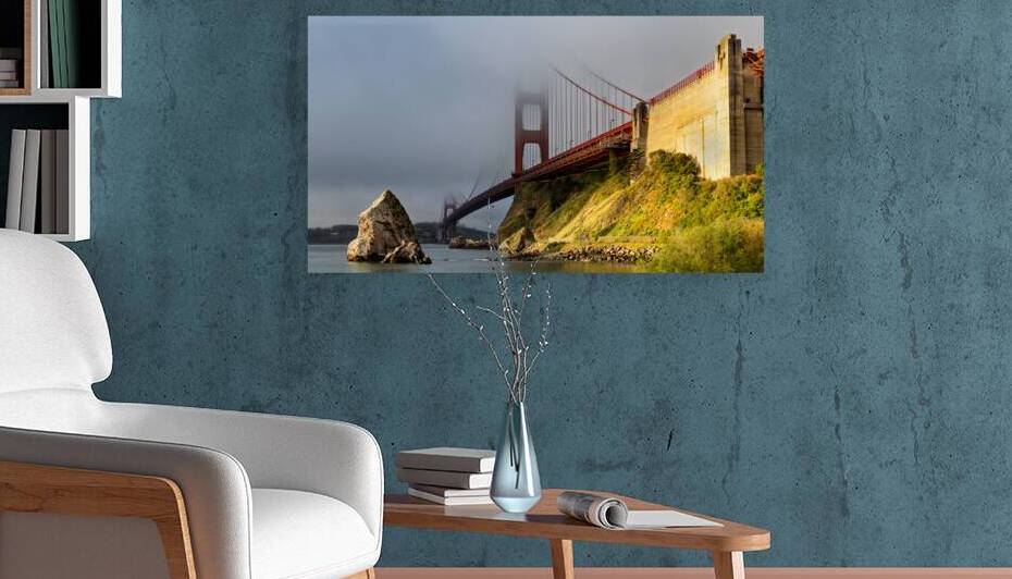 Fog and Sun on the Golden Gate Bridge by Jerry Fornarotto