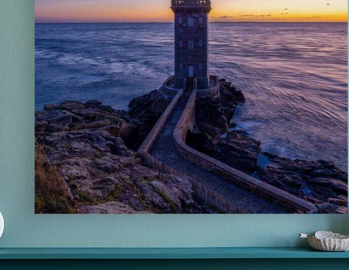 Suset at Kermorvan Lighthouse by Jerry Fornarotto