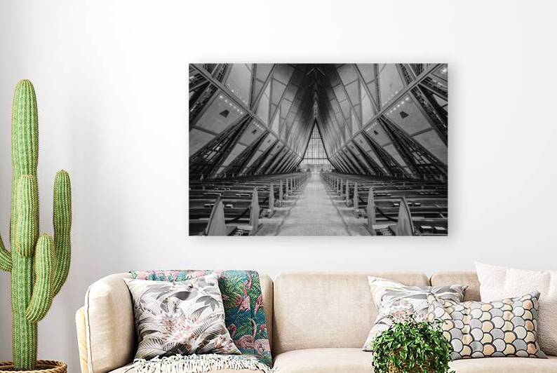 Air Force Cadet Chapel B W by Jerry Fornarotto