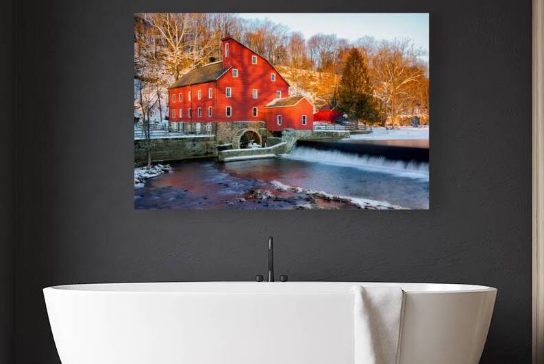 Clinton Mill in Winter by Jerry Fornarotto