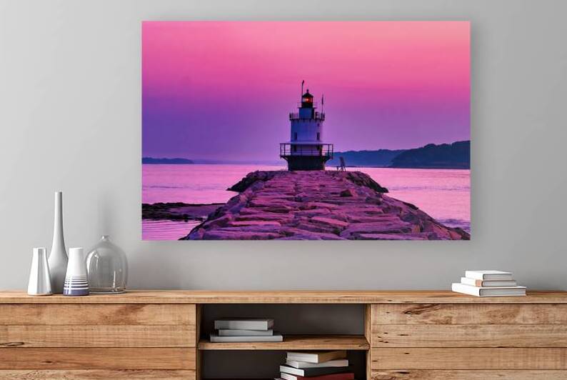 Lighthouse at Twilight by Jerry Fornarotto