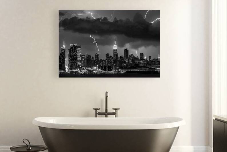 Storm over NYC by Jerry Fornarotto
