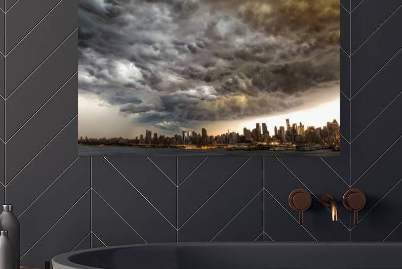 Storm Clouds over NYC by Jerry Fornarotto