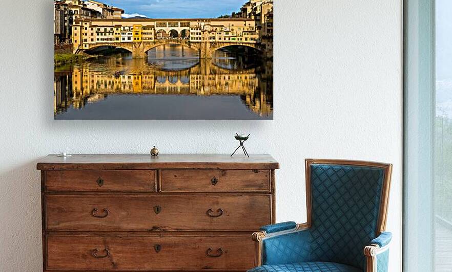 Sunset Over Ponte Vecchio by Jerry Fornarotto