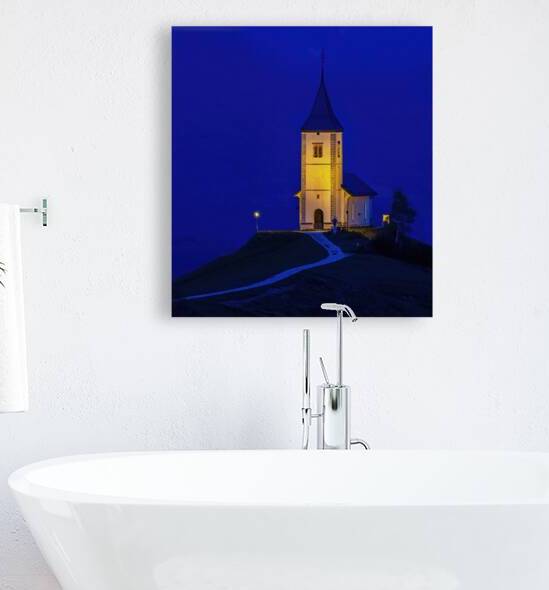 Saint Tomas Church Blue Hour by Jerry Fornarotto