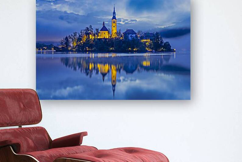 Lake Bled Church Reflection by Jerry Fornarotto